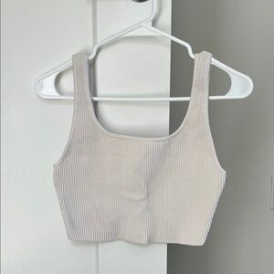 Aritzia Babaton Sculpt Knit Squareneck Cropped Tank